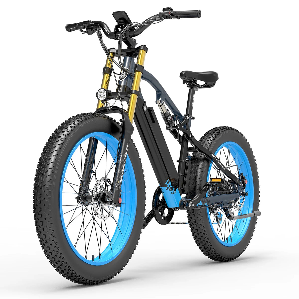 LANKELEISI RV700 Electric Bike 1000W 48V 16Ah Hybrid Cruiser Mountain City E-Bike