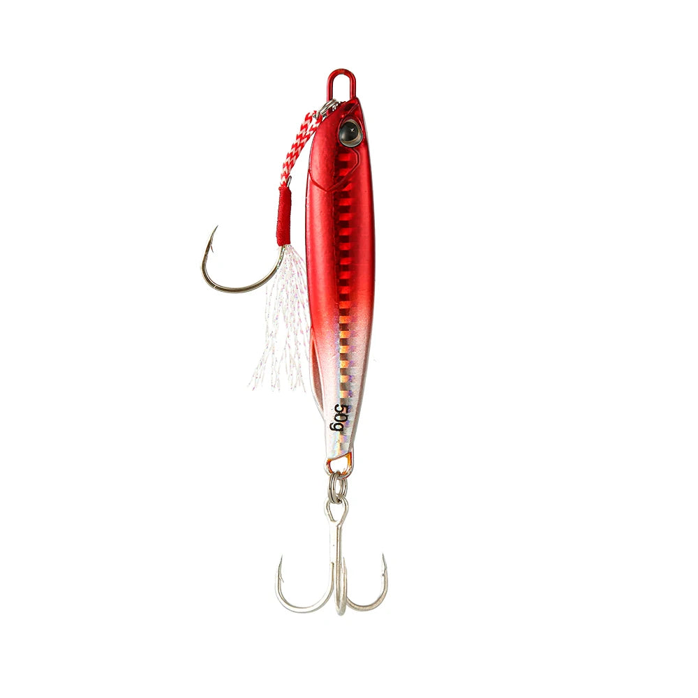 Metal Cast Jig Spoon Fishing Lure