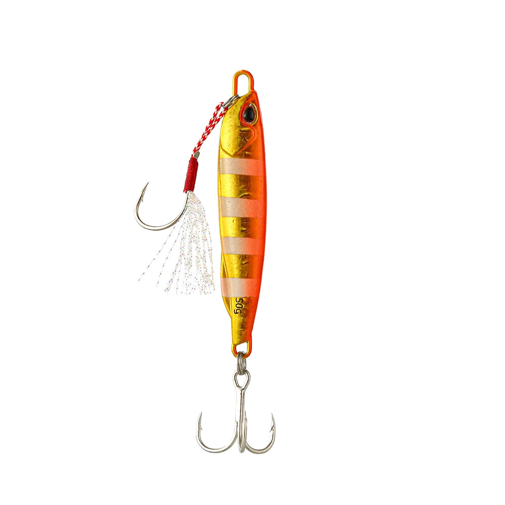 Metal Cast Jig Spoon Fishing Lure