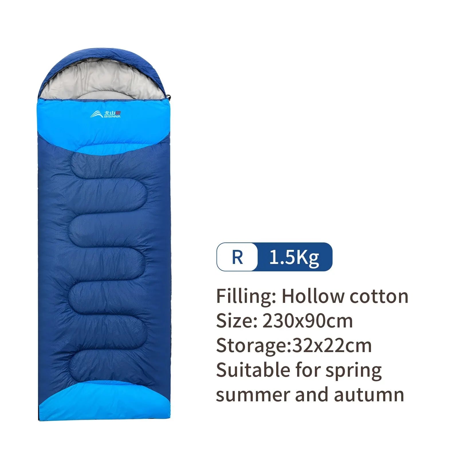 BISINNA Ultralight Waterproof Sleeping Bag | Winter Warm Envelope Backpacking Bag for Camping, Hiking & Travel