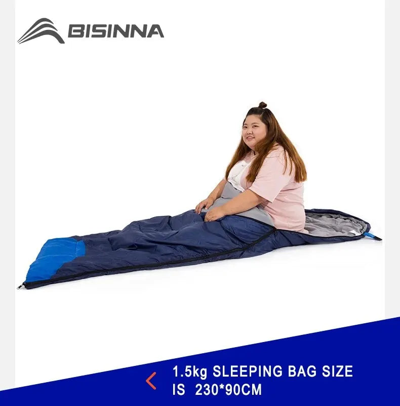 BISINNA Ultralight Waterproof Sleeping Bag | Winter Warm Envelope Backpacking Bag for Camping, Hiking & Travel