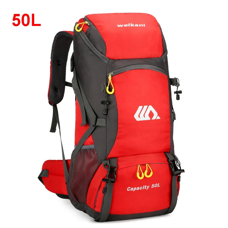 50L Travel Backpack | Waterproof Hiking Camping Rucksack for Men, Large Outdoor Climbing & Mountaineering Bag
