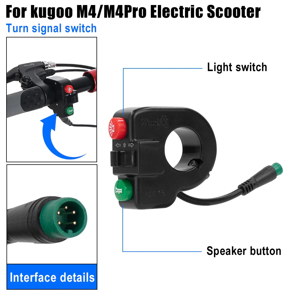 KUGOO M4/M4 Pro 5-Pin Waterproof Handlebar Switch