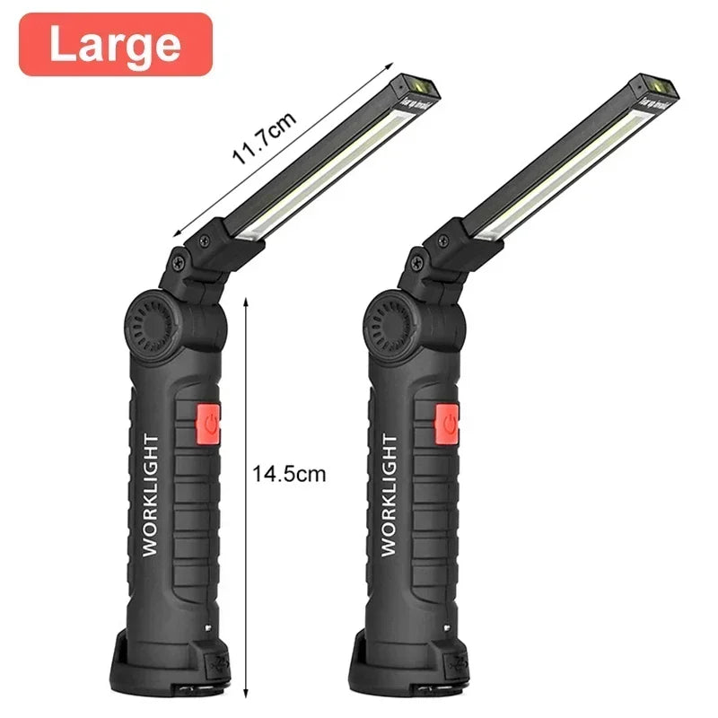 Rechargeable Work Light with Magnetic Base & Hook