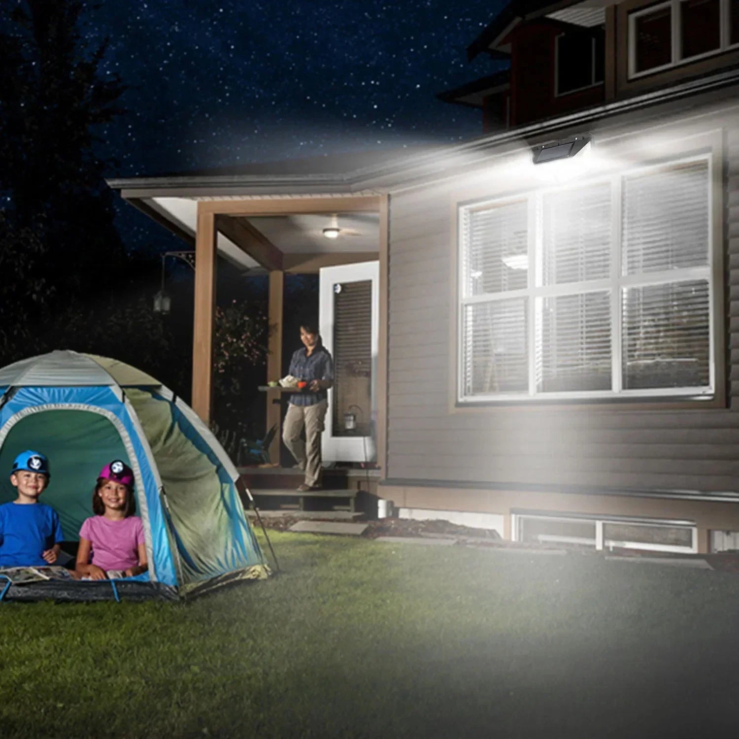 100 LED Solar Wall Lamp | Outdoor Waterproof Motion Sensor Street & Garden Light