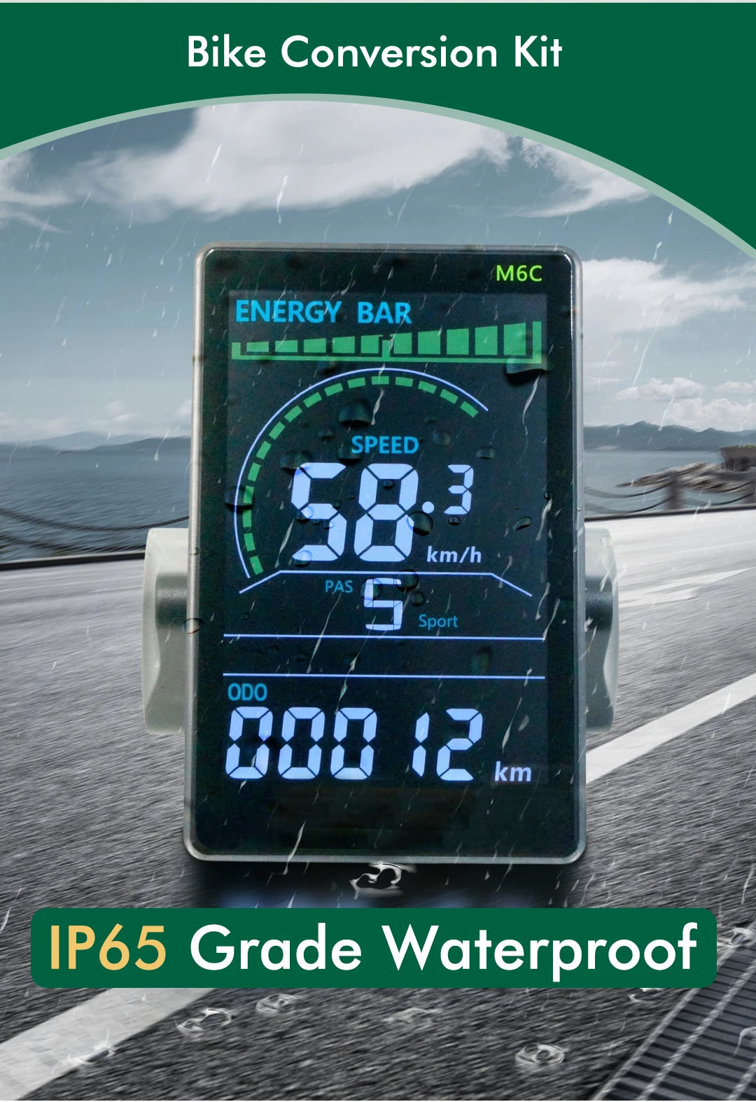 UART2 M6C Electric Bike Speedometer