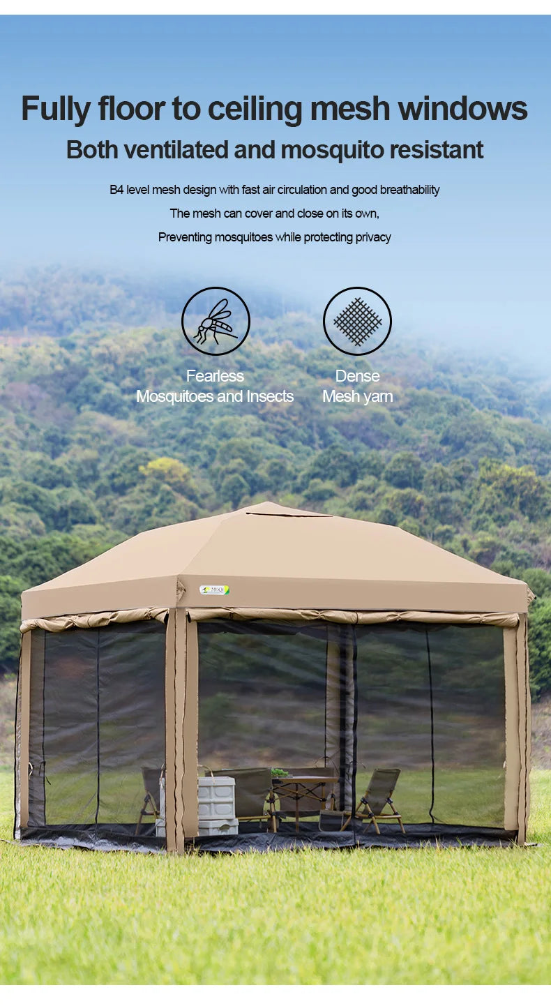 10x10 FT Pop Up Canopy Tent with Sidewalls Outdoor Event Gazebo Shelter
