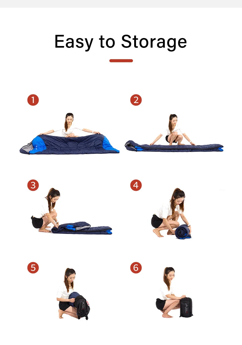BISINNA Ultralight Waterproof Sleeping Bag | Winter Warm Envelope Backpacking Bag for Camping, Hiking & Travel