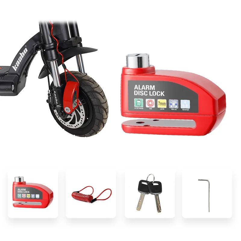 Waterproof Alarm Disc Lock – Metal Anti-Theft Brake Lock