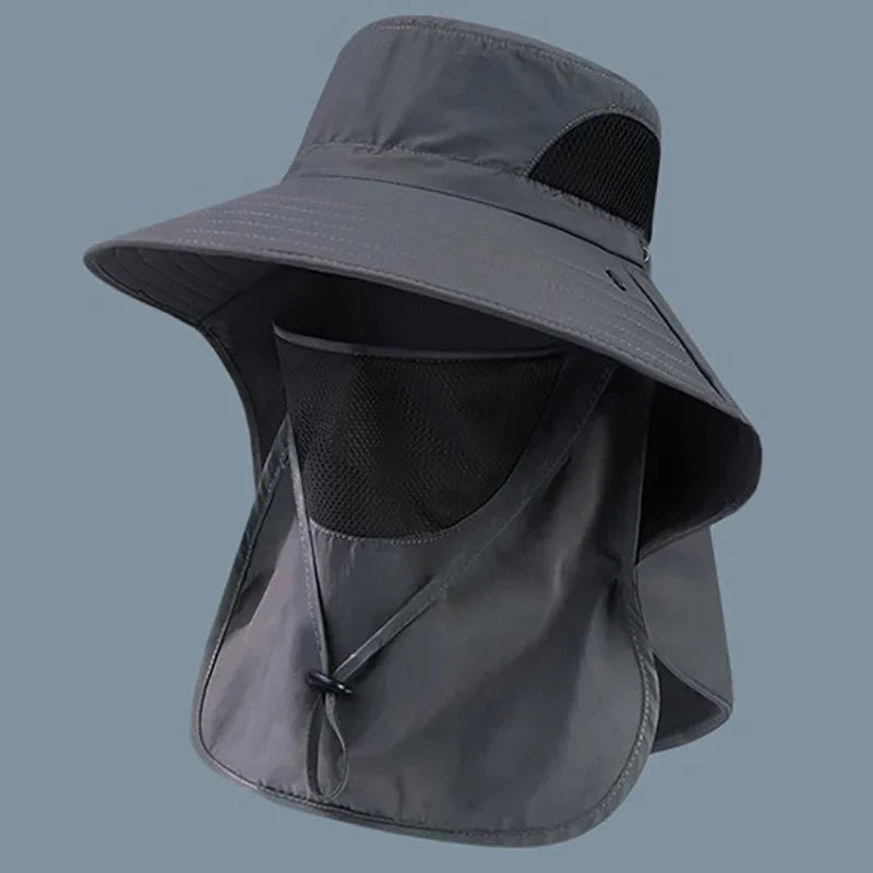 Summer Sun Hat with UV Protection | Outdoor Fishing, Hiking, Camping Bucket Cap with Neck Flap for Men & Women