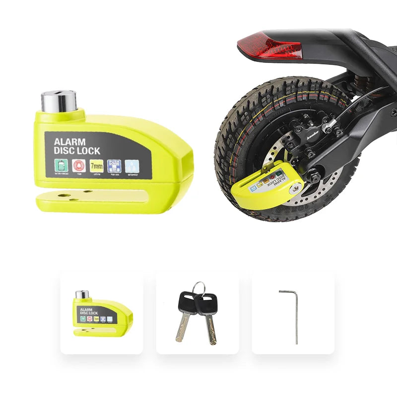 Waterproof Alarm Disc Lock – Metal Anti-Theft Brake Lock