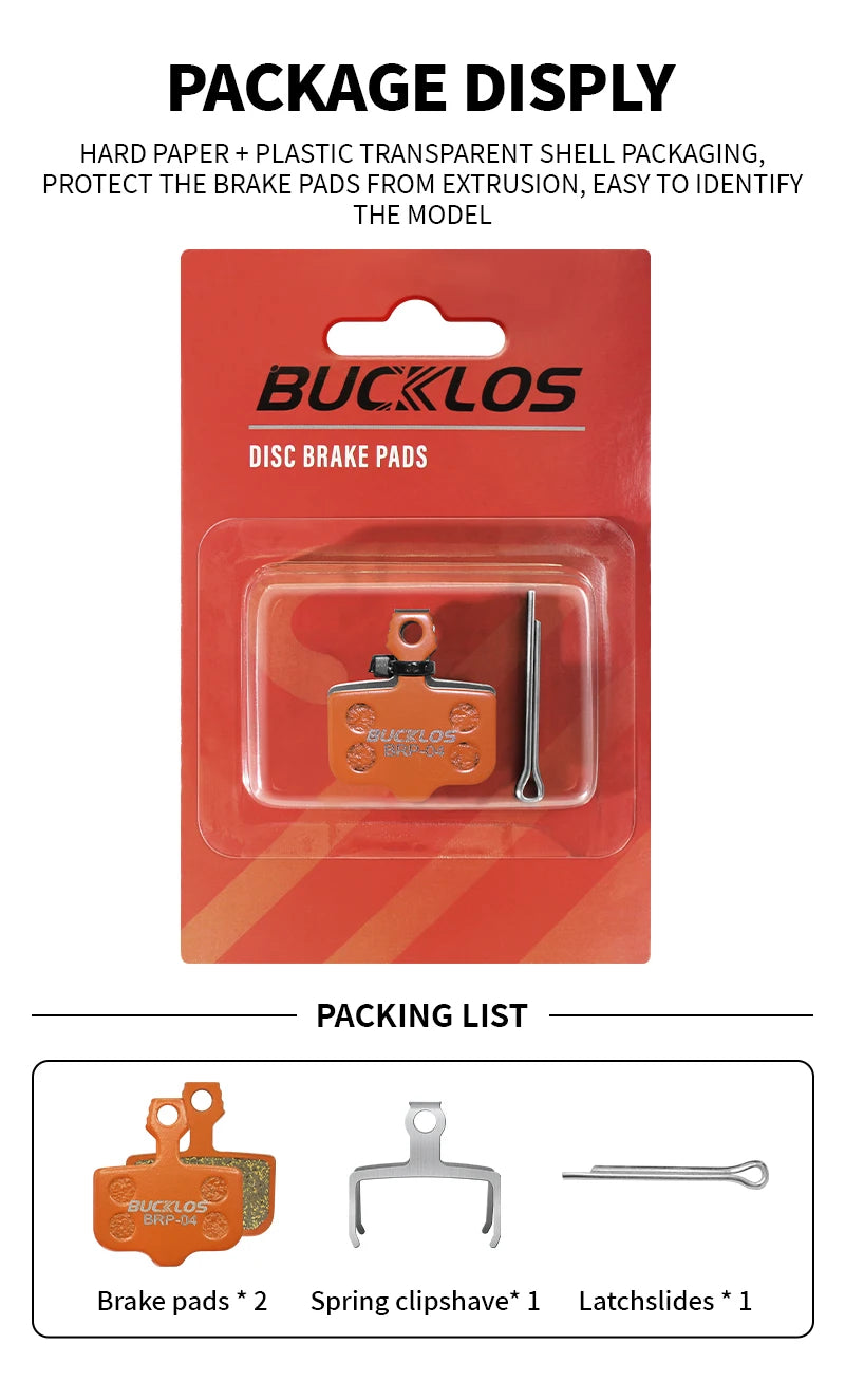 BUCKLOS Metallic Disc Brake Pads