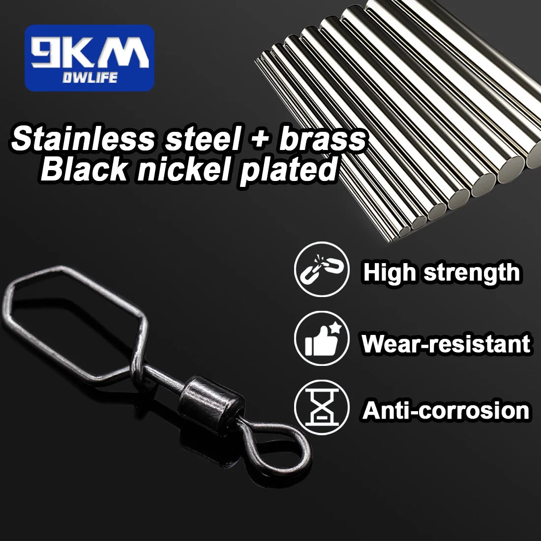 Fishing Swivels with Snap