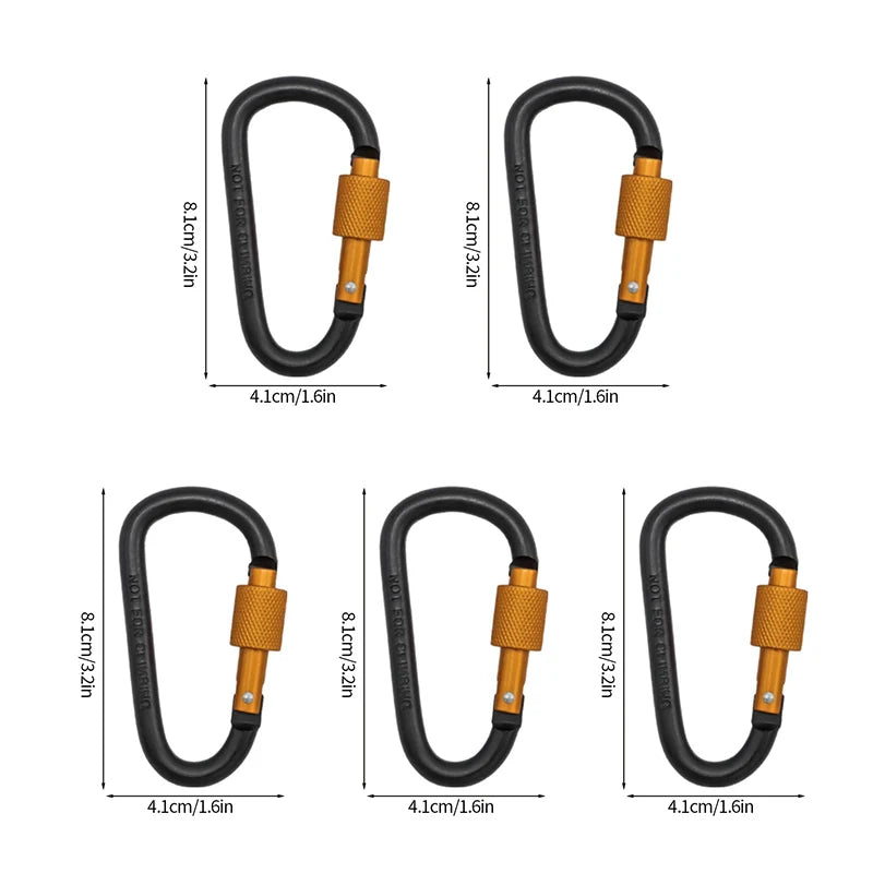 5pcs Tactical Carabiner Set