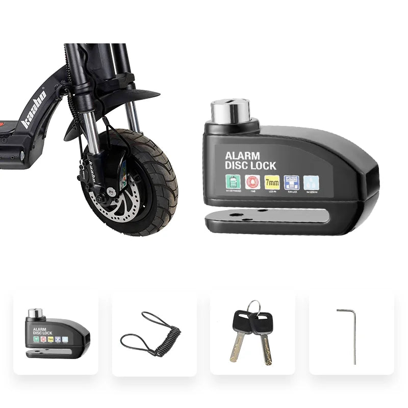 Waterproof Alarm Disc Lock – Metal Anti-Theft Brake Lock