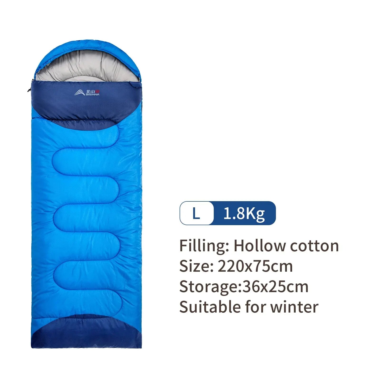 BISINNA Ultralight Waterproof Sleeping Bag | Winter Warm Envelope Backpacking Bag for Camping, Hiking & Travel