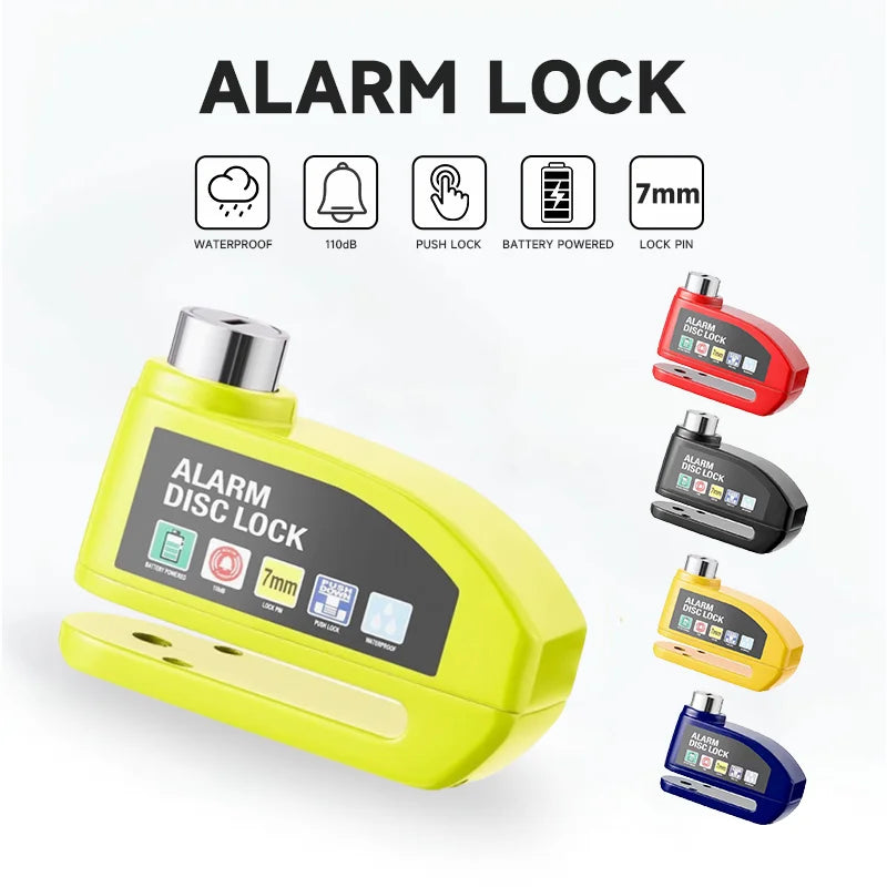 Waterproof Alarm Disc Lock – Metal Anti-Theft Brake Lock