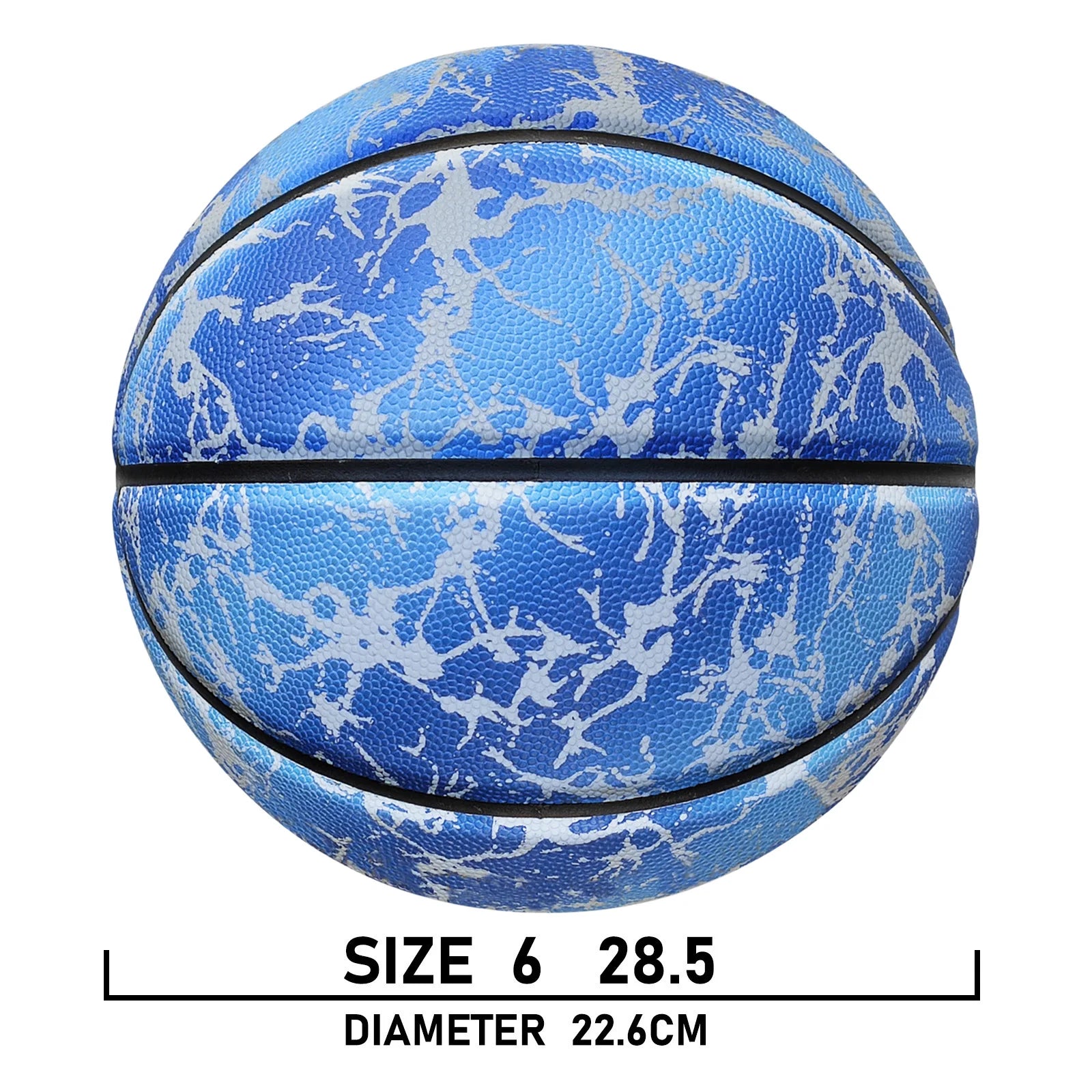 Luminous Night Basketball | Size 5/6/7 Glow in the Dark Composite Leather Ball for Indoor & Outdoor Play