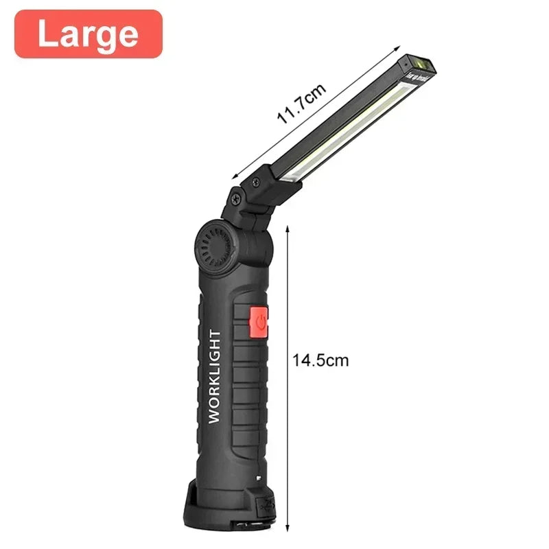 Rechargeable Work Light with Magnetic Base & Hook