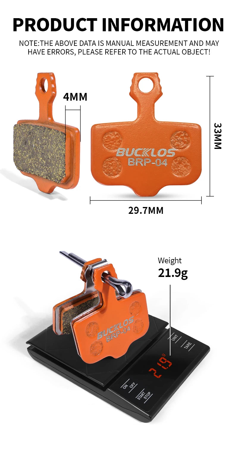 BUCKLOS Metallic Disc Brake Pads