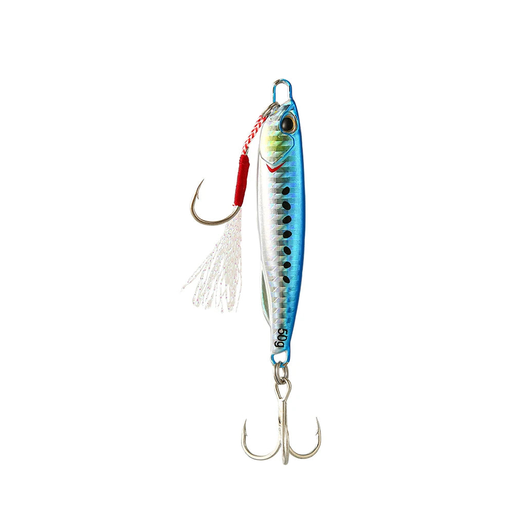 Metal Cast Jig Spoon Fishing Lure