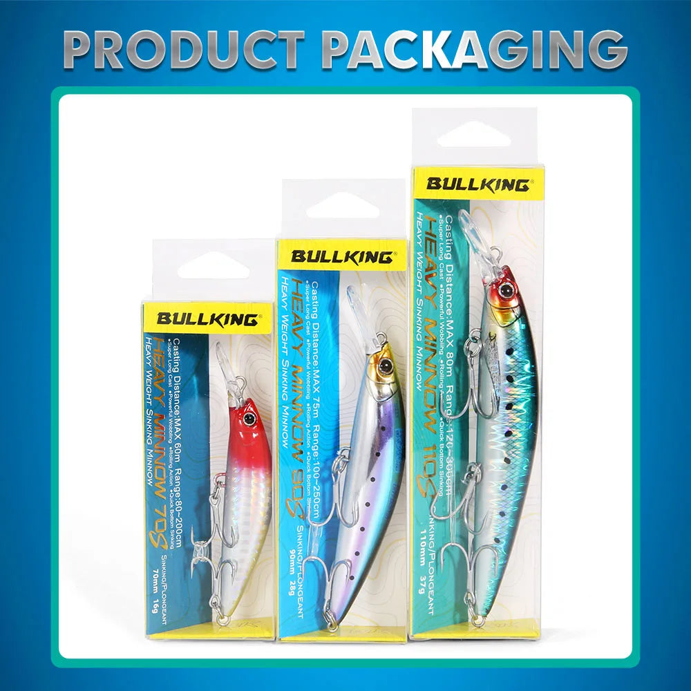 FSTK Heavy Sinking Minnow Fishing Lures
