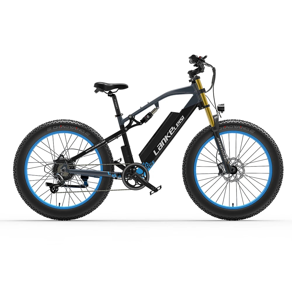 LANKELEISI RV700 Electric Bike 1000W 48V 16Ah Hybrid Cruiser Mountain City E-Bike