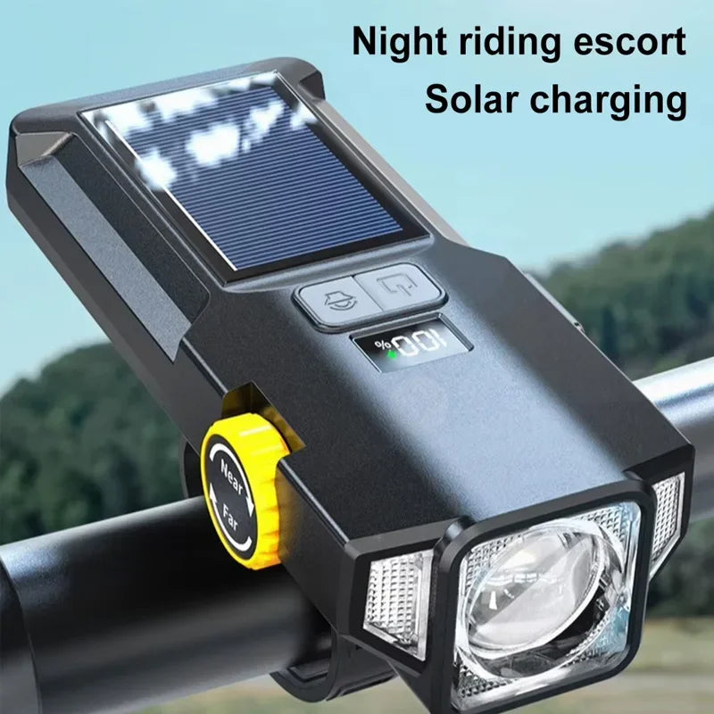 000mAh 2000LM Solar Powered Bike Light