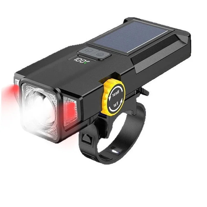 000mAh 2000LM Solar Powered Bike Light