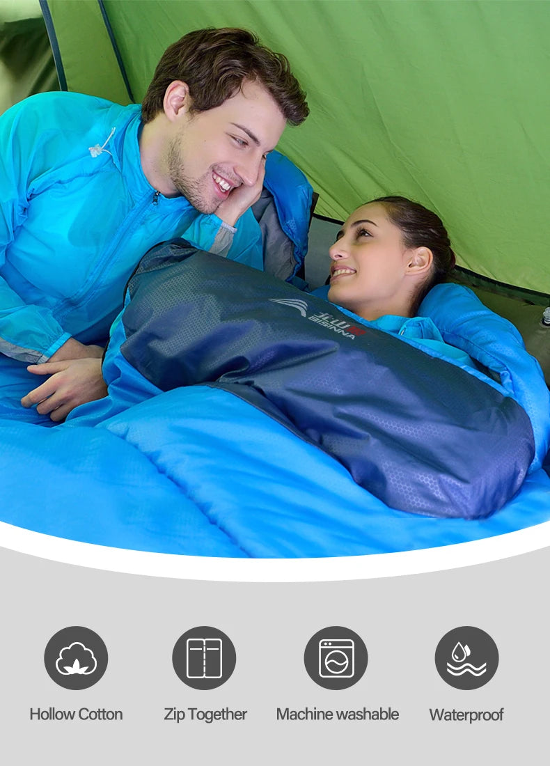 BISINNA Ultralight Waterproof Sleeping Bag | Winter Warm Envelope Backpacking Bag for Camping, Hiking & Travel