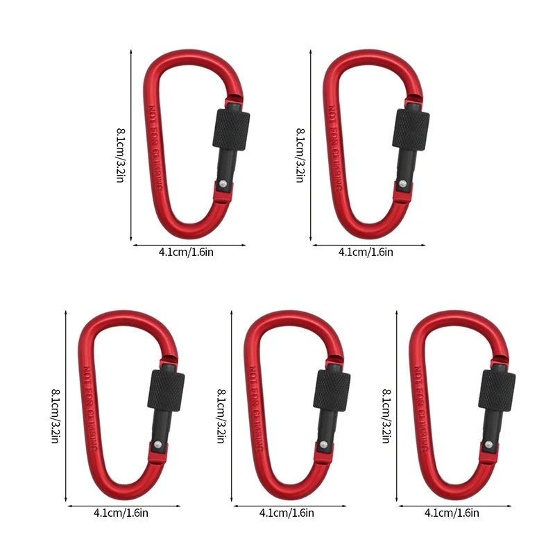 5pcs Tactical Carabiner Set
