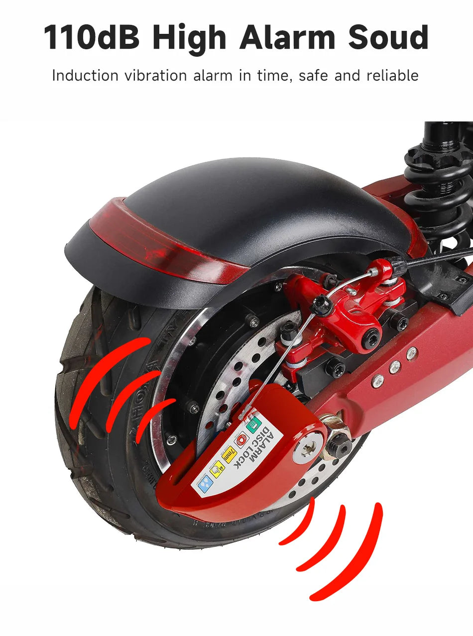 Waterproof Alarm Disc Lock – Metal Anti-Theft Brake Lock