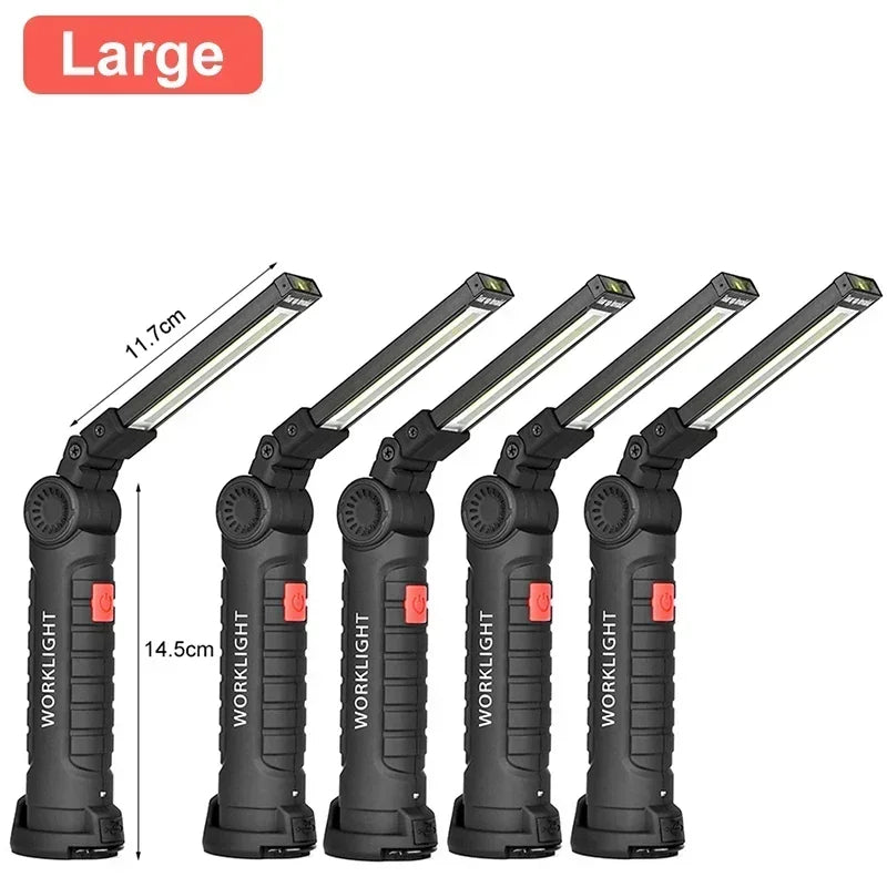 Rechargeable Work Light with Magnetic Base & Hook