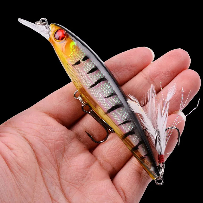 Fishing Lure Set 3/5/8 Pcs Random Minnow Crankbait Artificial Wobble Baits
