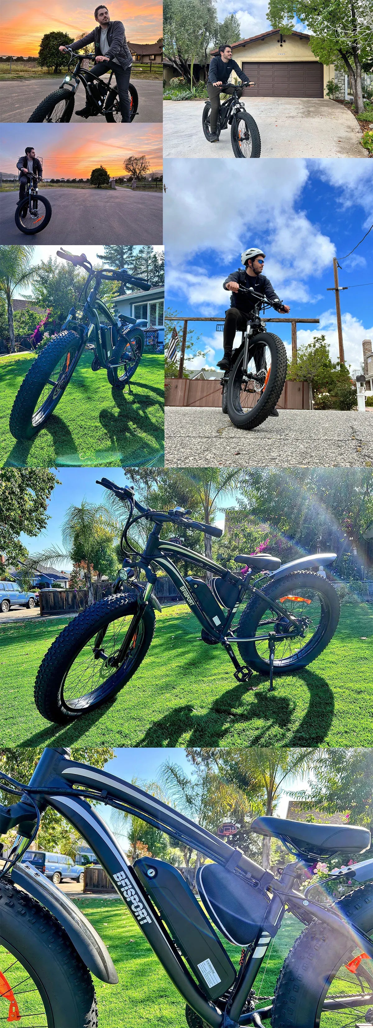 AMYET EB26 Electric Bike 1500W Peak 48V 15Ah 26" Fat Tire Mountain E-Bike for Adults