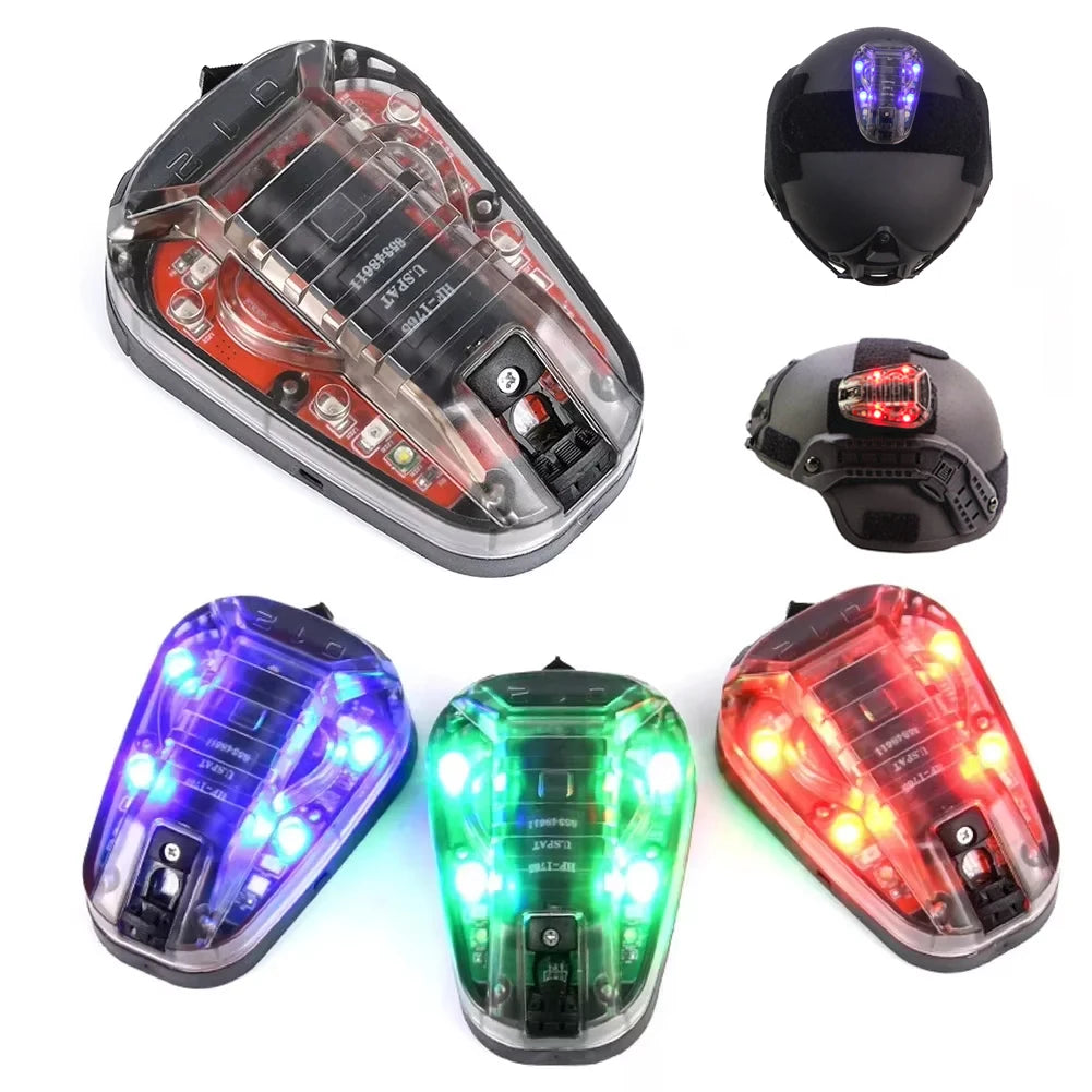 Tactical Helmet Signal Light | Waterproof Strobe Safety Lamp for Hiking, Hunting, Survival, and Outdoor Gear