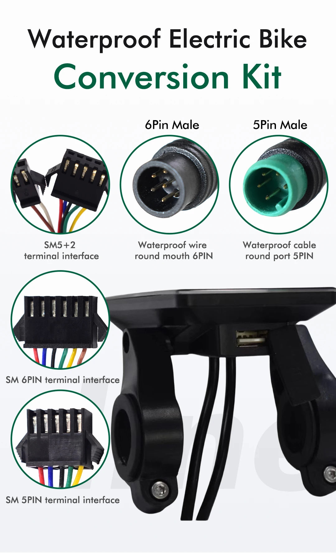 UART2 M6C Electric Bike Speedometer