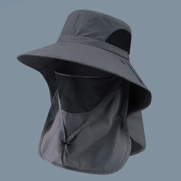 Summer UV Protection Sun Hat with Neck Flap | Outdoor Fishing, Hiking & Camping Bucket Cap