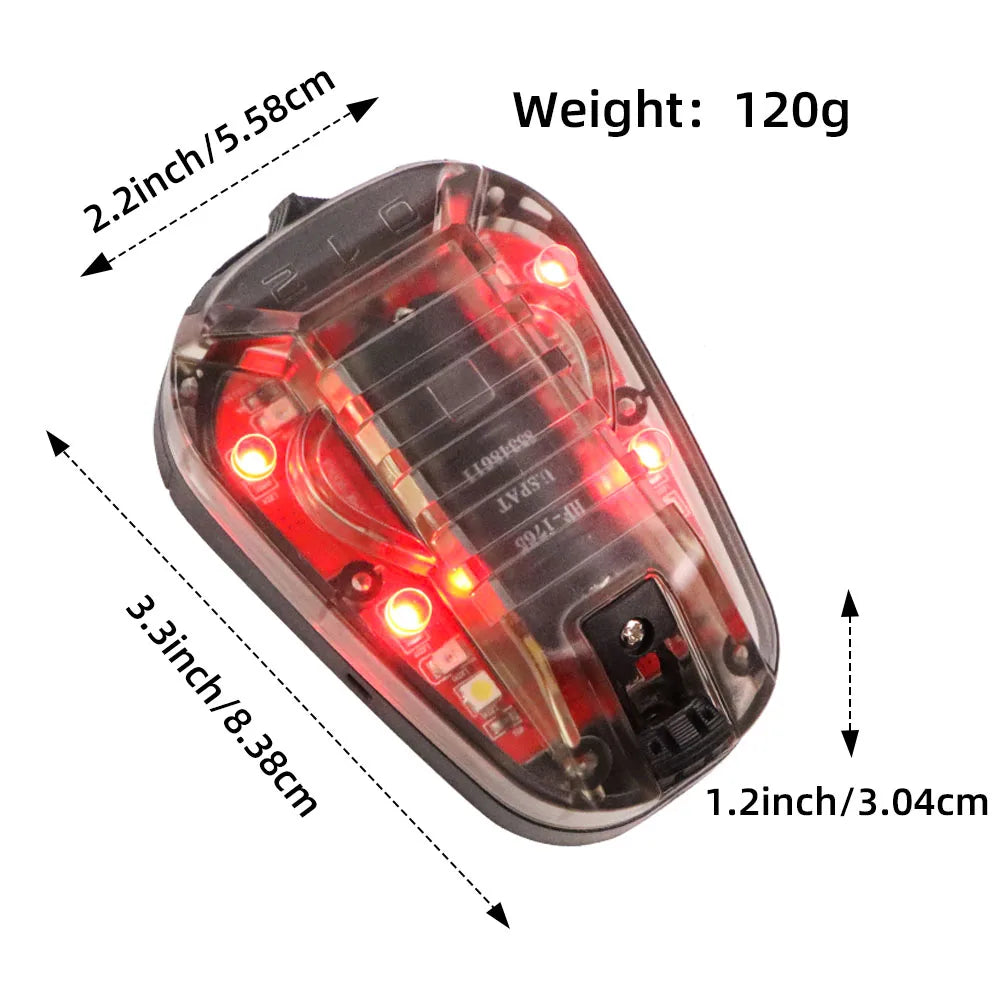 Tactical Helmet Signal Light | Waterproof Strobe Safety Lamp for Hiking, Hunting, Survival, and Outdoor Gear