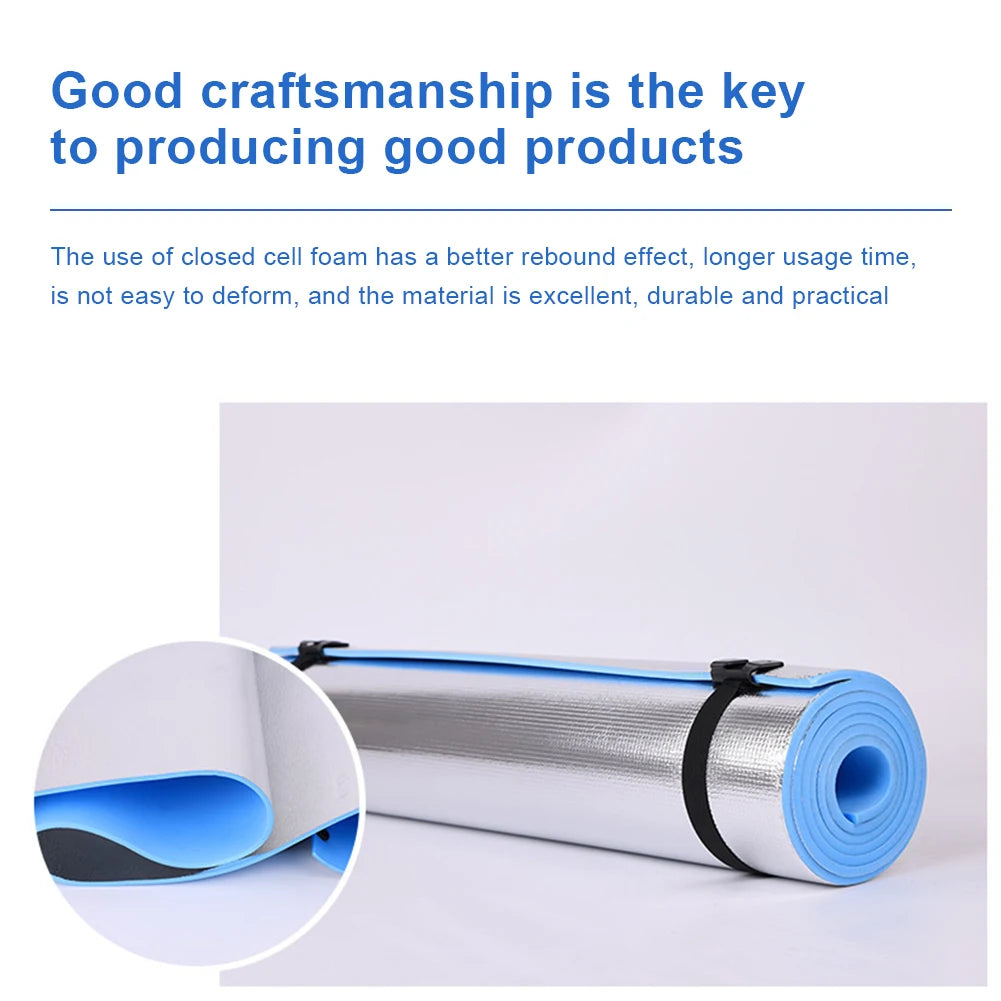 Waterproof & Moisture-Proof Yoga Mat – Thickened Portable Mat for Fitness, Camping, and Picnics