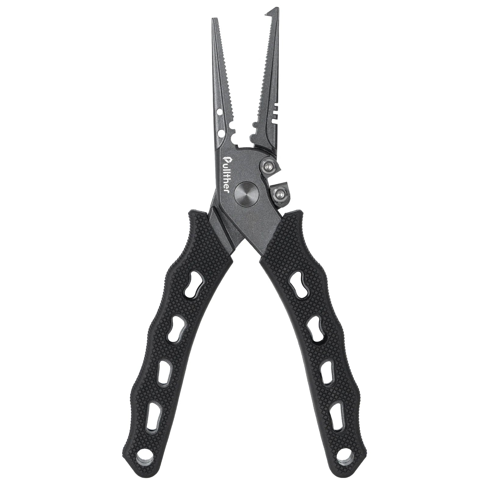 Pullther Stainless Steel Fishing Pliers | Multifunction Braid Cutters, Crimper & Hook Removerer Pliers Set Fishing Tackle Tools