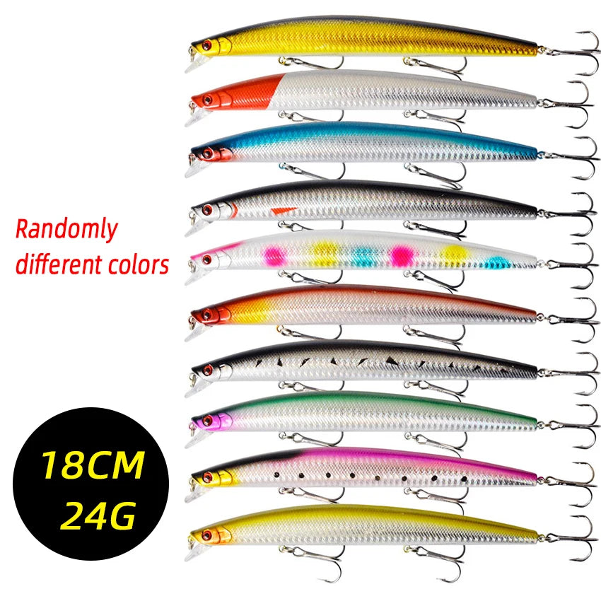 Fishing Lure Set 3/5/8 Pcs Random Minnow Crankbait Artificial Wobble Baits