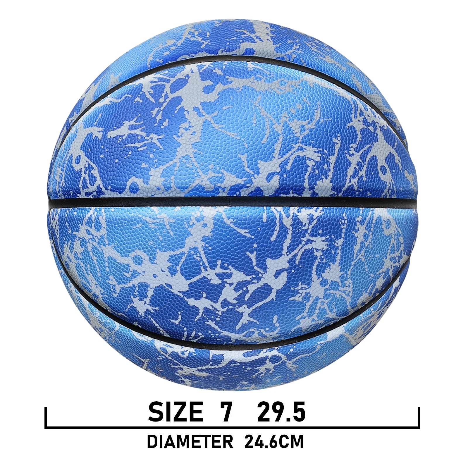 Luminous Night Basketball | Size 5/6/7 Glow in the Dark Composite Leather Ball for Indoor & Outdoor Play