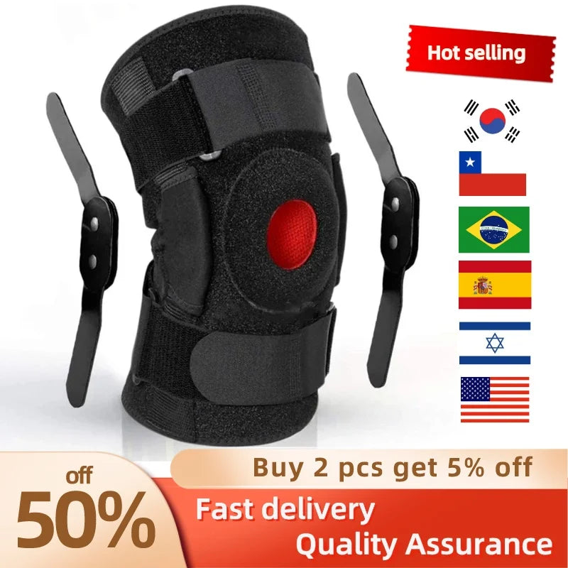 Adjustable Orthopedic Knee Support Brace with Open Patella