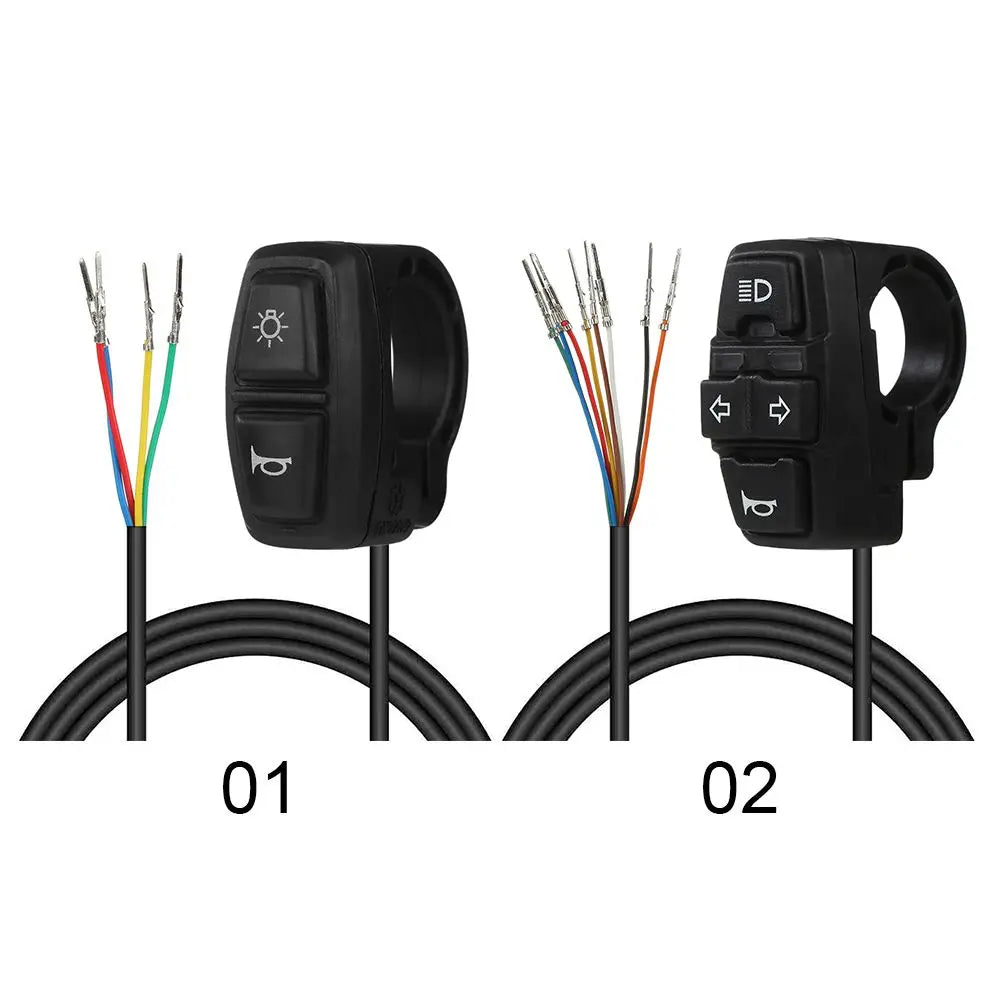 Electric Bike & Scooter Light Switch ,Horn & Turn Signal Control Button
