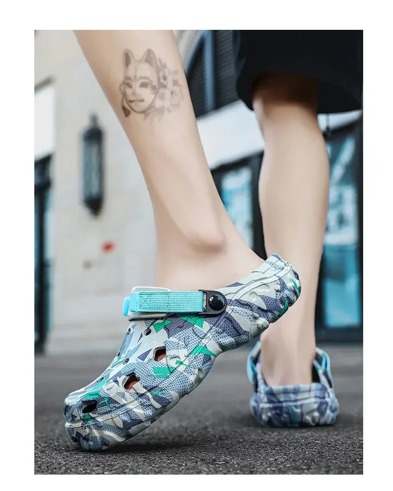 Men’s Camo Clogs Sandals