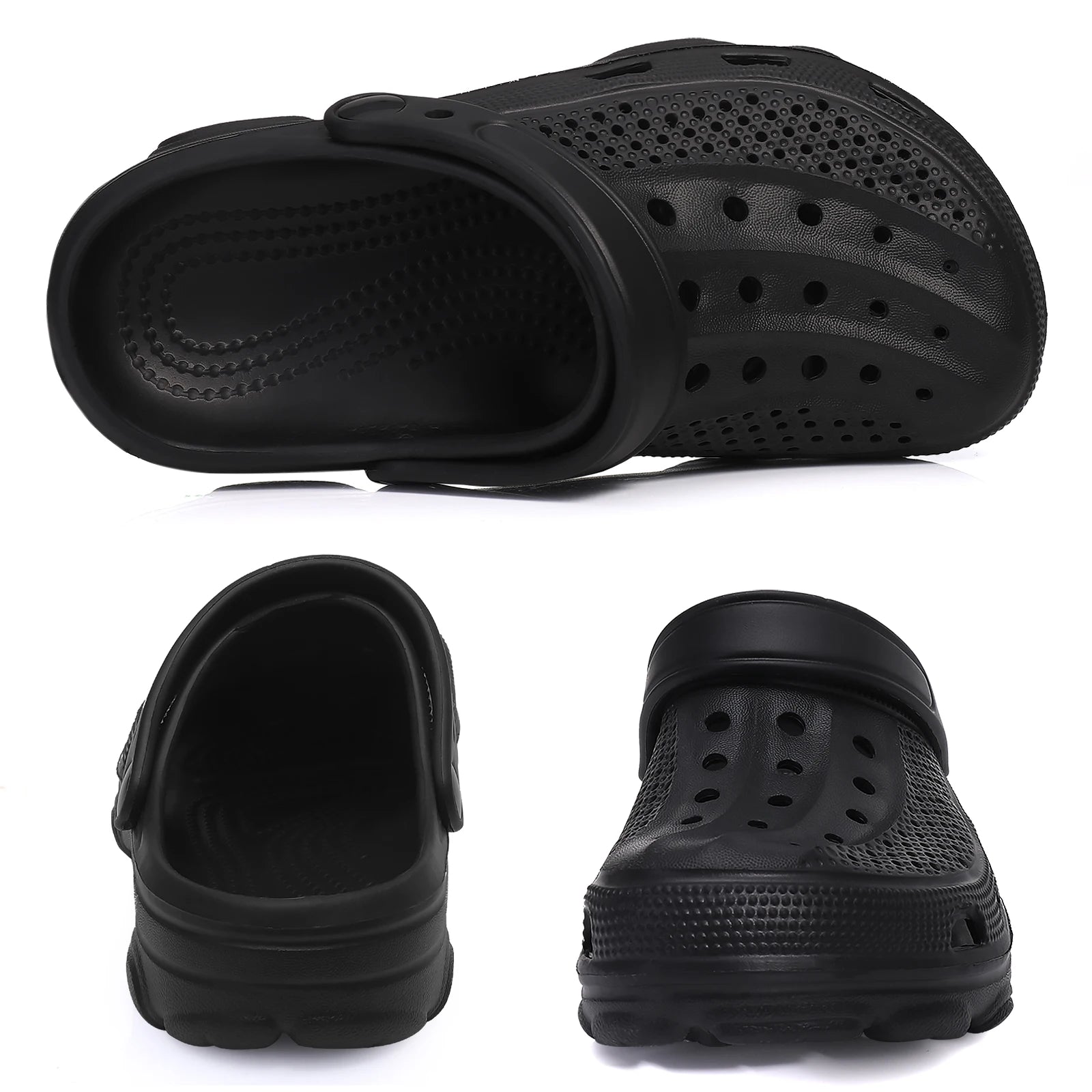 Pallene Men’s Clogs Sandals Non-Slip Breathable Casual Outdoor Beach Shoes