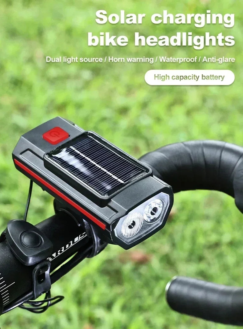 000mAh 2000LM Solar Powered Bike Light