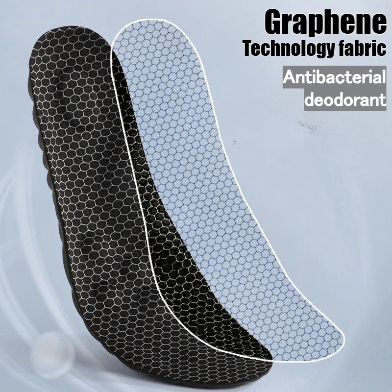 Graphene Latex Sport Insoles | Breathable Arch Support Orthotic Cushion Pads