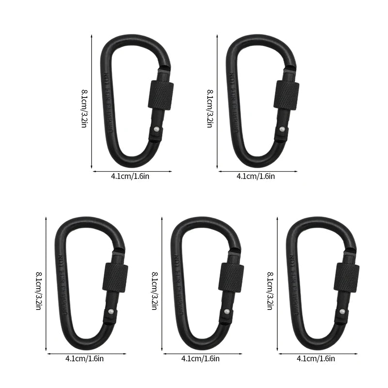 5pcs Tactical Carabiner Set